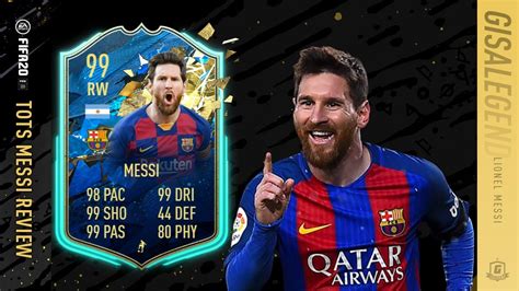 Fifa 20 Tots Lionel Messi Player Review 99 Wgameplay And In Game Stats