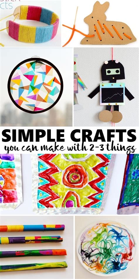 20 Simple Crafts Kids Can Make With Only 2 3 Supplies