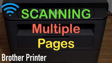 Brother Printer Scan Multiple Pages Youtube