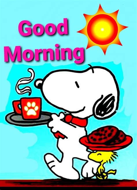 Pin By Maria H On Snoopy Good Morning Snoopy Good Morning Cartoon