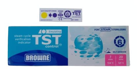 3725 Tst Browne Emulating Control Sterilizers Chemical Indicator Strips Class 6 At Rs 1800box