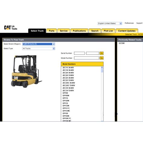 Cat Caterpillar Lift Trucks Catalog Catalogue 2014