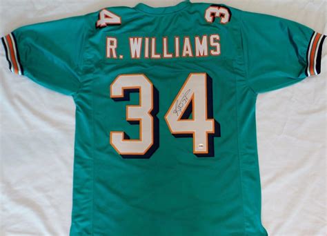 Ricky Williams Signed Jersey Autographed Authentic Nfl Jerseys