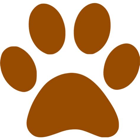 Brown Paw Icon Free Brown Paw Icons