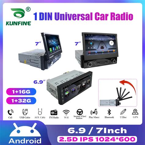 6 9 7 Universal Automotive Multimedia Central 1 Din Android Car Radio