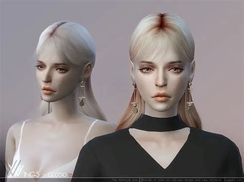 The Sims Resource Wings Oe0510 Hair Sims 4 Hairs