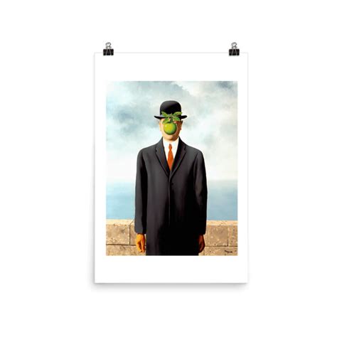 Art O Rama Shop Rene Magritte The Son Of Man 1964 Artwork Poster