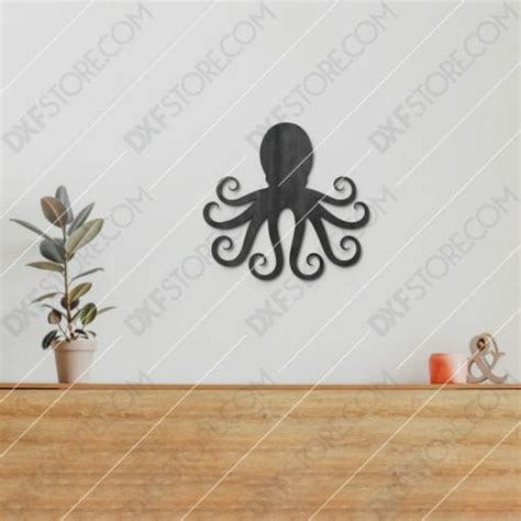 Octopus Free Dxf File Dxf File Cut Ready For Cnc Laser And Plasma