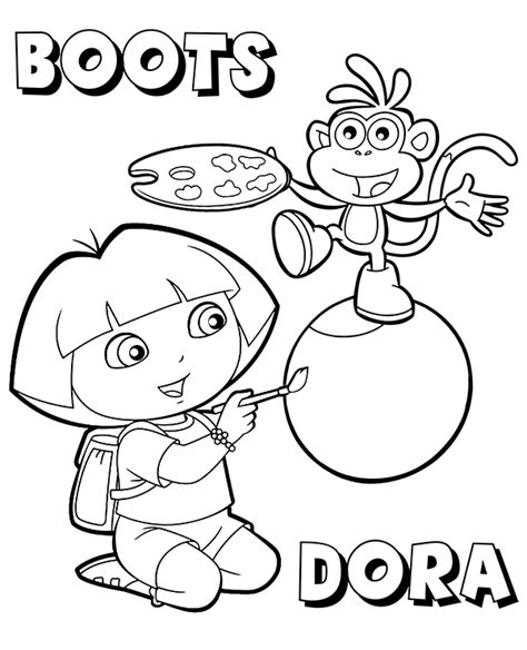Free printable dora coloring pages for kids cool2bkids, dora and. Dora Summer Pages Coloring Pages
