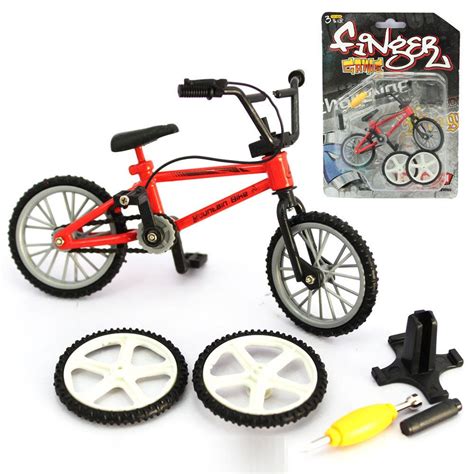 1 Set Alloy Mini Finger Bikes Bmx Toys Bikes Model Mini Finger Bmx With