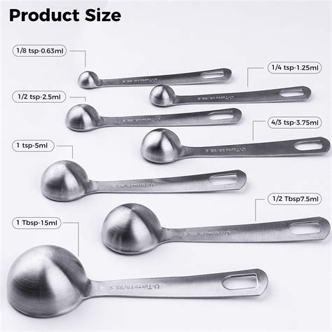 Measuring Spoons Utaste 188 Stainless Steel Measuring Spoons Set Of7