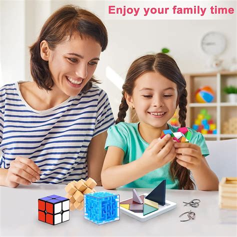 Buy Vdealen Brain Teaser Puzzles Toy Set 2x2 3x3 Speed Cube Maze Box