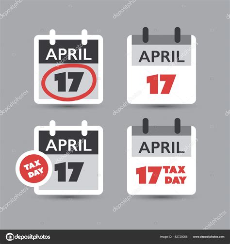 For assessment year 2018, the irb has made some significant changes in the tax rates for the lower income groups. Set of USA Tax Day Reminder Concept Icons, Calendar Design ...