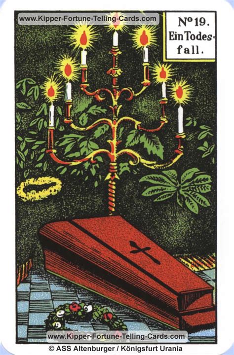 When the inverted death card appears in a reading, it's often a sign that someone is too emotionally invested in something that is no more. Death Original Kipper Cards card reading | meaning and combinations
