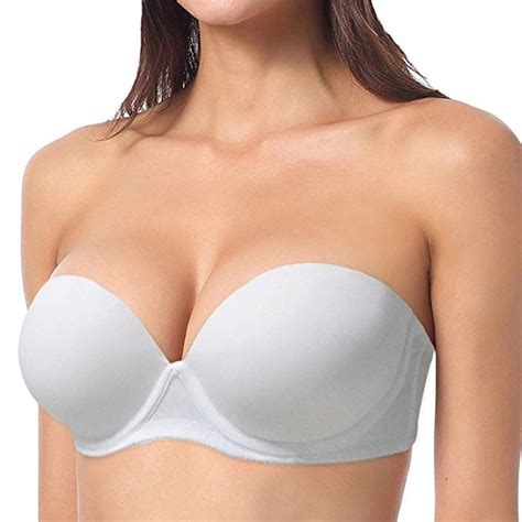 YBCG Push Up Strapless Convertible Thick Padded Underwire Supportive