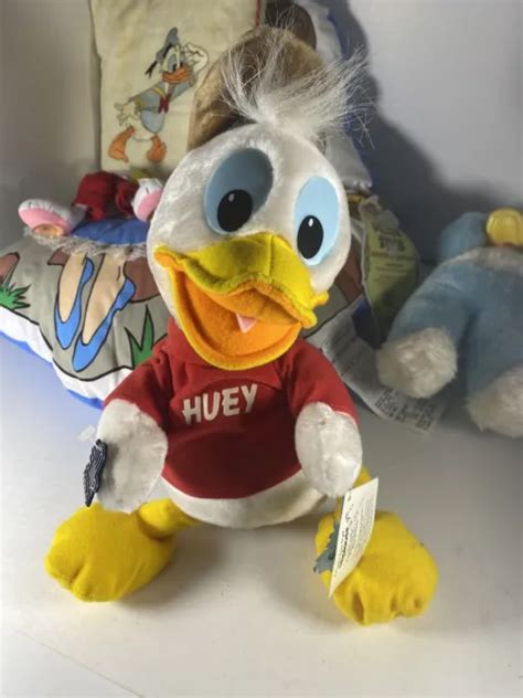 Vintage Rare Disney Huey Duck Tales Stuffed Animal Applause Plush Toy