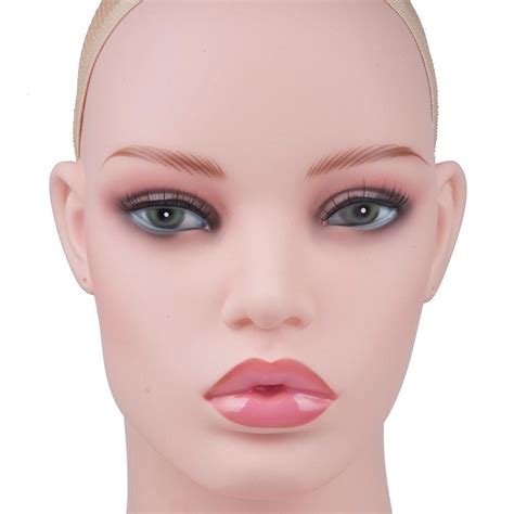 Professional Natural Skin Tone Bust Female Mannequin Head
