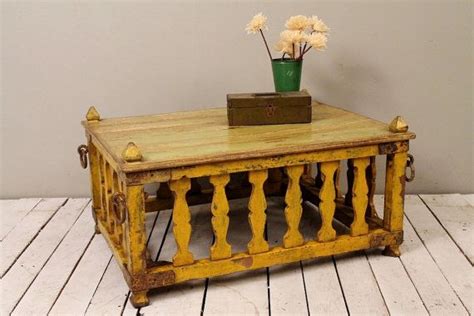 Reclaimed Vintage Indian Yellow Distressed By Hammerandhandimports