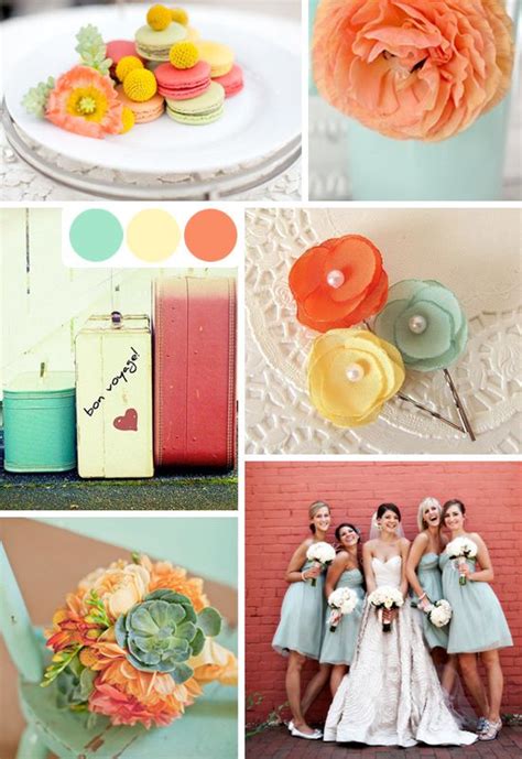 Coral Cream And Turquoise Wedding Colors Wedding Wedding Inspiration