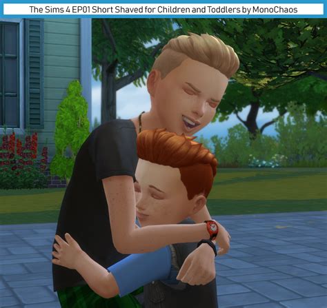 Get To Work Short Shaved For Children And Toddlers Monochaoss Sims 4