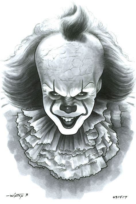 Pennywise By Byronwinton On Deviantart Clown Tattoo Horror Drawing