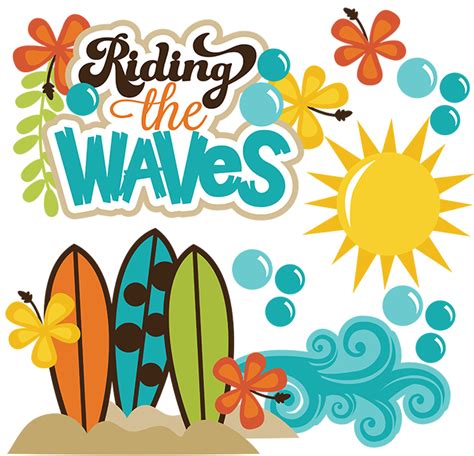 Riding The Waves SVG beach svg files ocean svg file surfboard svg surfing svg scrapbooking