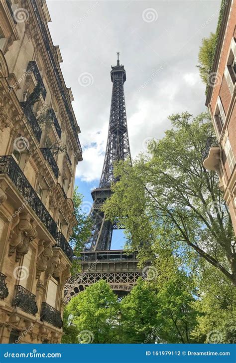 View Of The Eiffel Tower From Rue De L UniversitÃ© Stock Photo Image