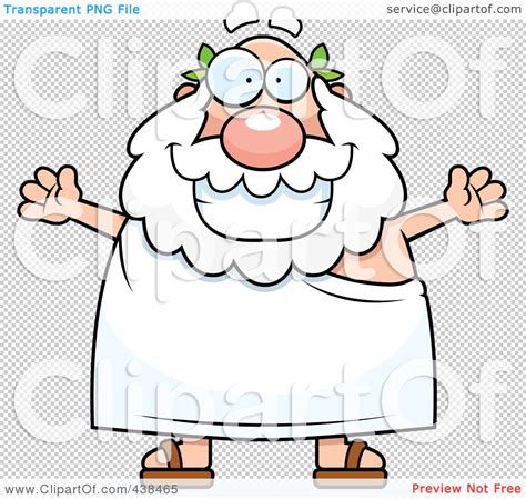 Royalty Free Rf Clipart Illustration Of A Plump Greek Man With Open