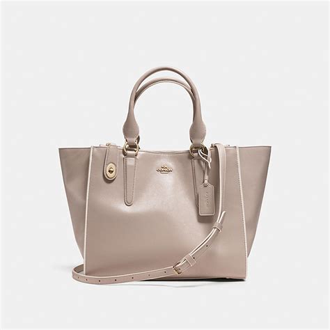 Coach Designer Handbags Crosby Carryall In Colorblock Leather