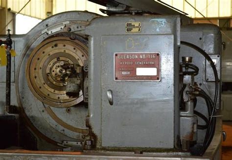 Used 116 Gleason Hypoid Spiral Bevel Gear Generator For Sale At Mohawk