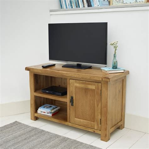 Original Rustic Tv Cabinet In Solid Oak Oak Furniture Land