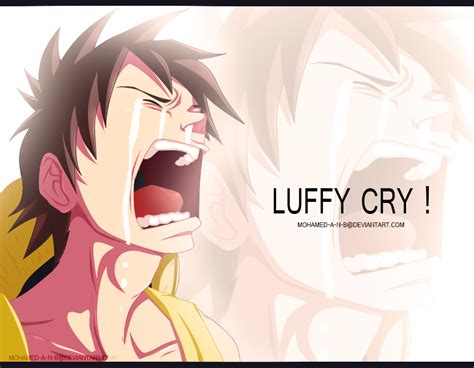 Luffy Cry By M Shu On Deviantart