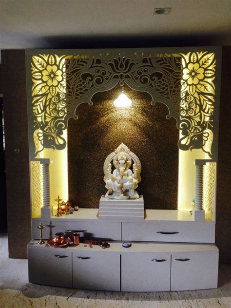 Laser Cut Polished White Biege Corian Acrylic Temple For Home At Rs Piece In Raigad