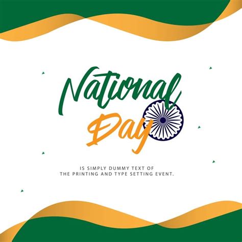 India National Day Vector Template Design Illustration Gandhi