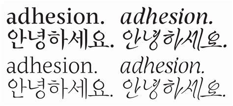 Cursive Korean Alphabet