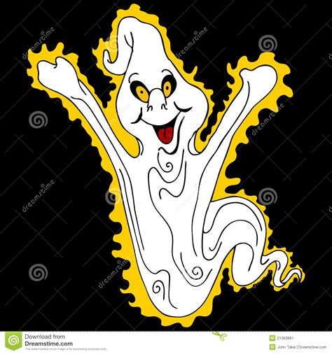 Glowing Ghost Stock Vector Illustration Of Glowing Flying 21463861