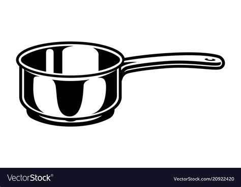Vintage Cooking Saucepan Concept Royalty Free Vector Image