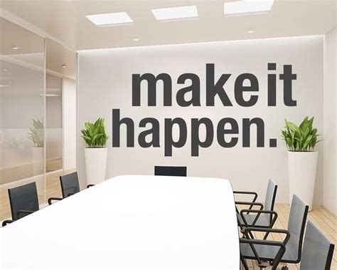 Make It Happen Office Decor Office Wall Art Home Office Etsy Office