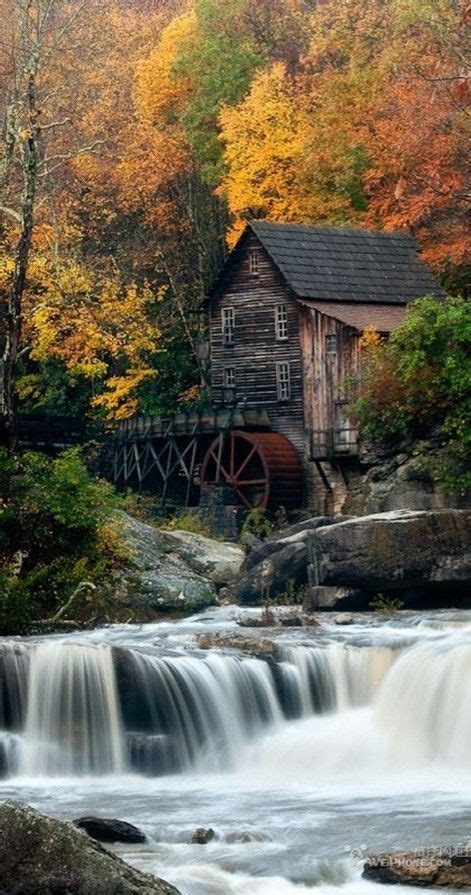 The Grist Mill at Babcock State Park in West Virginia • photo: Chuck ...