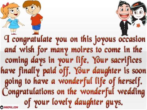 Wedding Congratulations Messages To Parents Of Bride And Groom