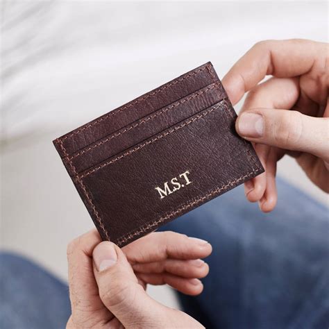 What is name on credit card and how to work it? Mens Leather Credit Card Holder By Vida Vida ...