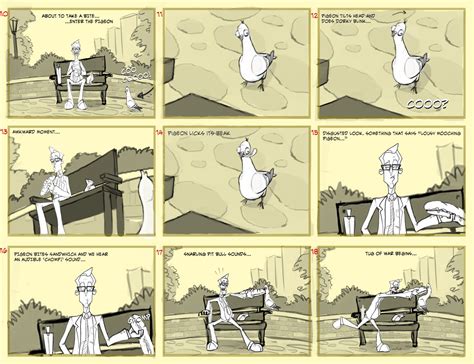 Pigeon Super Short Animation Storyboard Finally