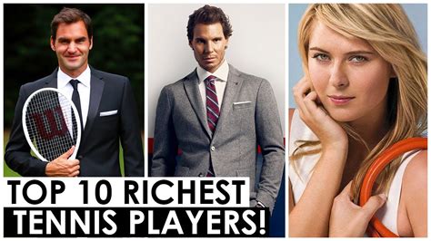 Top 10 Richest Tennis Players In The World 2024 😍 Highest Paid Tennis