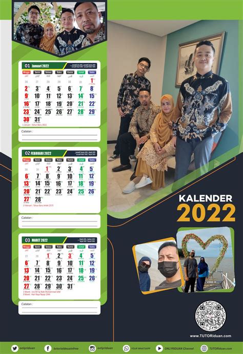 Kalender Kerja 2022 Kalender Dinding 2022 Cetak Kalender 2022 Desain