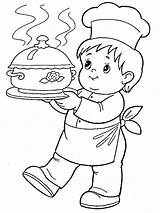 Coloring Pages Cook Occupation Para Colorear Preschool Helpers Community картинки Printables Worksheets sketch template