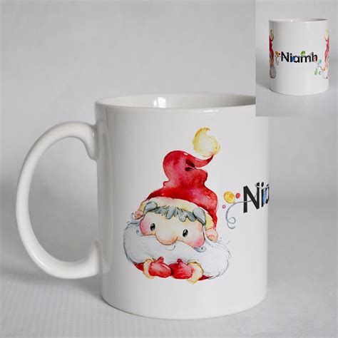 Christmas Mug Santa Personalised Etsy Christmas Mugs Warm