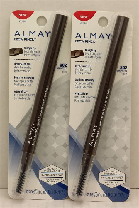 Almay Brow Pencil Triangle Tip 802 Brunette Pack Of 2