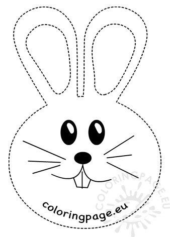 easter rabbit tracing worksheet printable coloring page