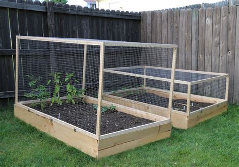 How To Make A Raised Garden Bed Cover With Hinges Building A Raised