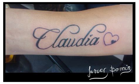 Javier Bonnin Tatuajes Claudia Y Corazon